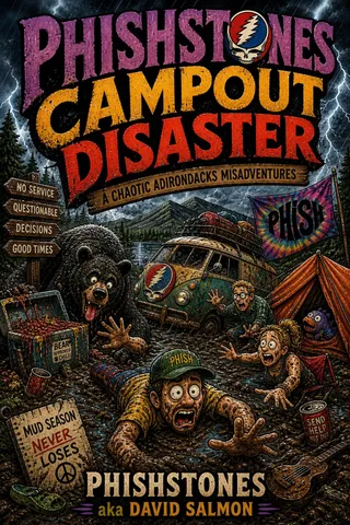 PhishStones Campout Disaster — book cover, by PhishStones